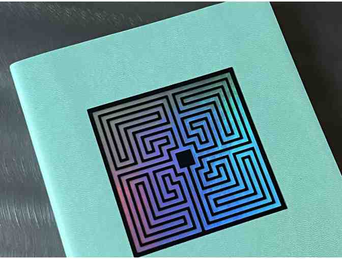 Soft-Covered Journal | Teal with Holographic Labyrinth
