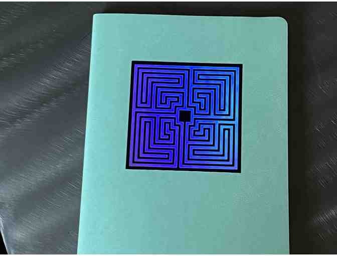 Soft-Covered Journal | Teal with Holographic Labyrinth