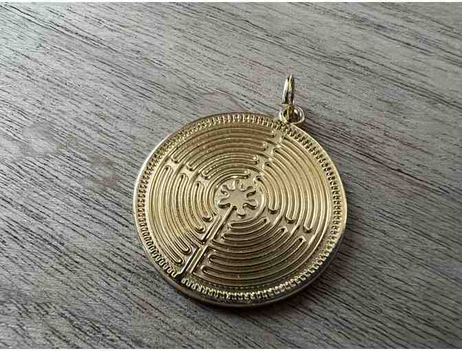 Chartres Labyrinth Pendant |Gold-Plated Sterling