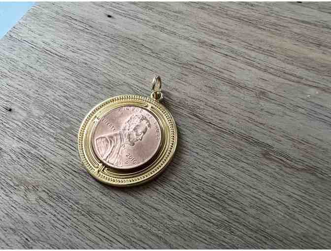 Chartres Labyrinth Pendant |Gold-Plated Sterling