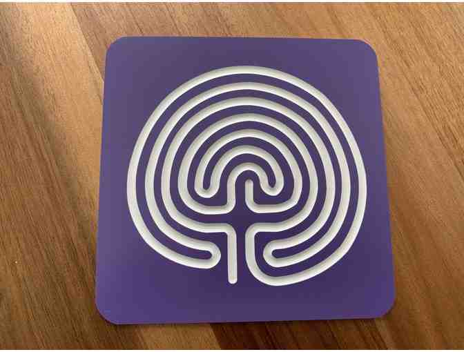 Acrylic Classical Labyrinth (Purple) with Unique Magnet Set