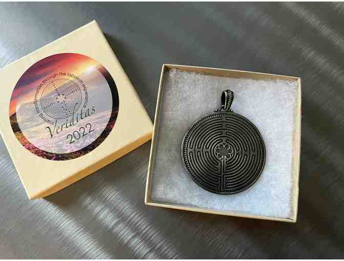 Dual Sided Labyrinith Pendant | Chartres/Classical