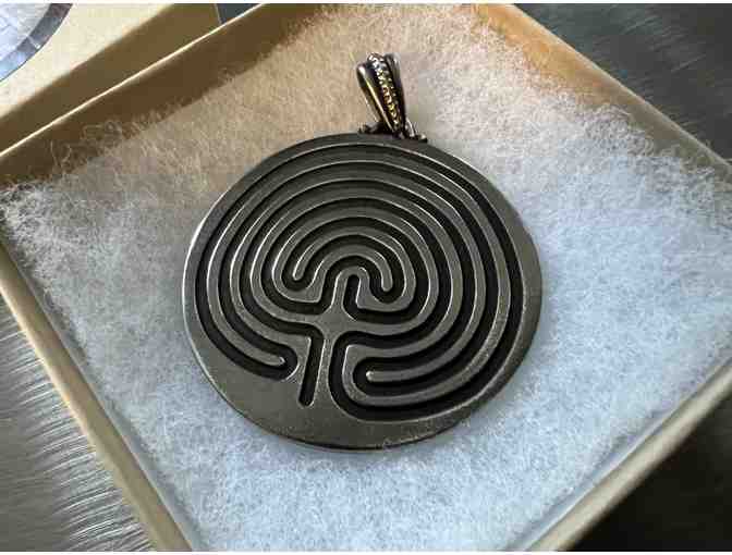 Dual Sided Labyrinith Pendant | Chartres/Classical