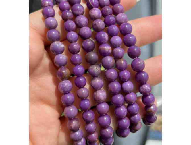 Phosphosiderite Bracelet | Select YOUR CHOICE OF CHARM