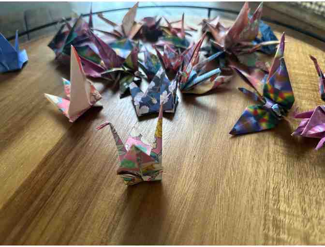 A Flock of Fortune | Vibrant Hand-Folded Origami Crane Collection