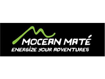 Mocean Mate organic cotton womens t-shirt. Small, black with green logo
