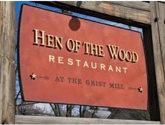 $100 Gift Certificate, Hen of the Wood