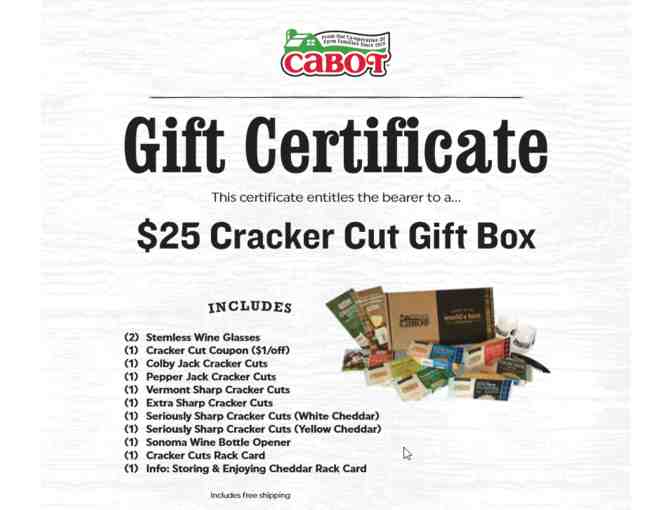 Cabot Cheese Cracker Cut Gift Box