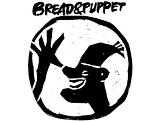 Hand-painted 'This World' Banner from Bread and Puppet Press