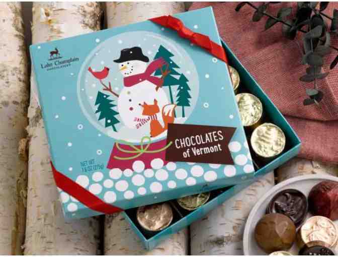 Lake Champlain Holiday Chocolate of Vermont and Holiday Truffle Spruce Tree Gift Boxes