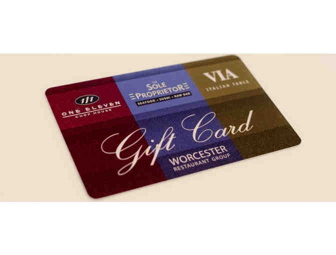 Worcester Restaurant Group $100 Gift Card - Photo 1