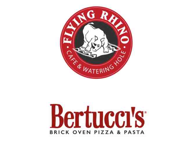 $75 Worth of Gift Cards to Flying Rhino &amp; Bertucci's - Photo 1