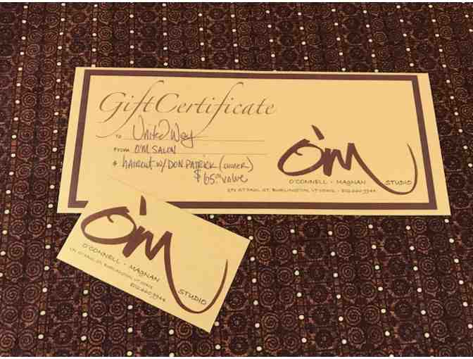 Gift Certificate from O'M Salon. 171 St. Paul St. Burlington, VT - Photo 1