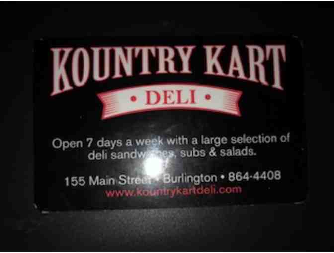 Gift Card from Kountry Kart Deli in Burlington, Vermont - Photo 2