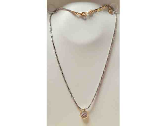 White Sapphires and Diamonds | Pendant Necklace