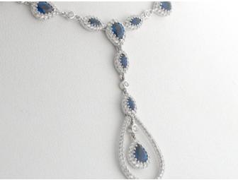 Spectacular Dejaun Sapphire and Diamond Necklace
