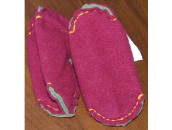 Child's Upcycled 'Frog' Slippers