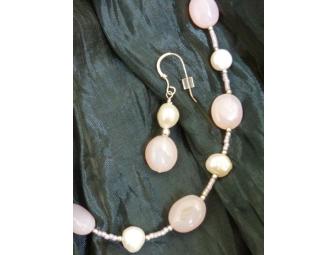 Beaded Necklace and Earring Set