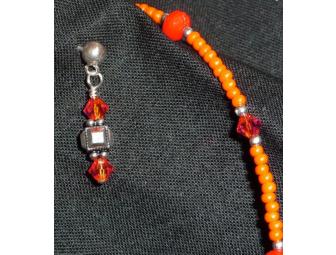 Beaded Necklace and Earring Set