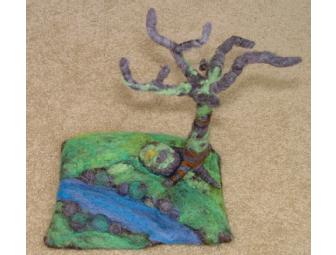 Felted Wool Tree Soft Sculpture & Play Mat