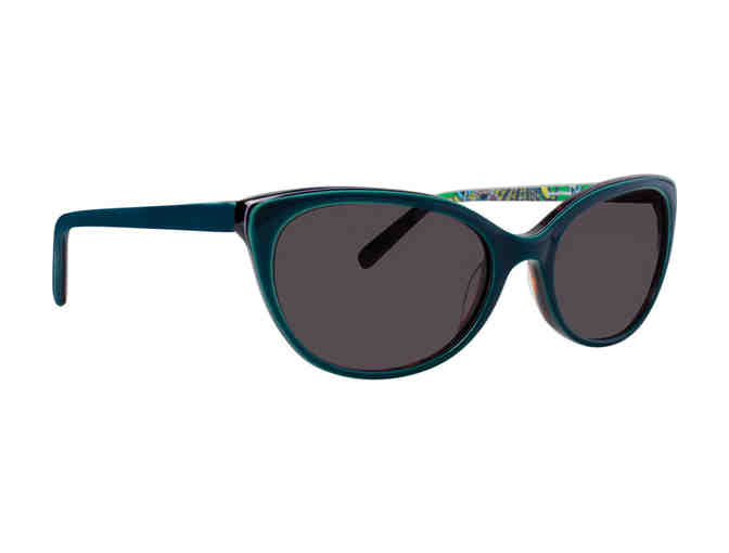 Vera Bradley 'SADIE' Emerald Paisley Sunglasses with Hard Case