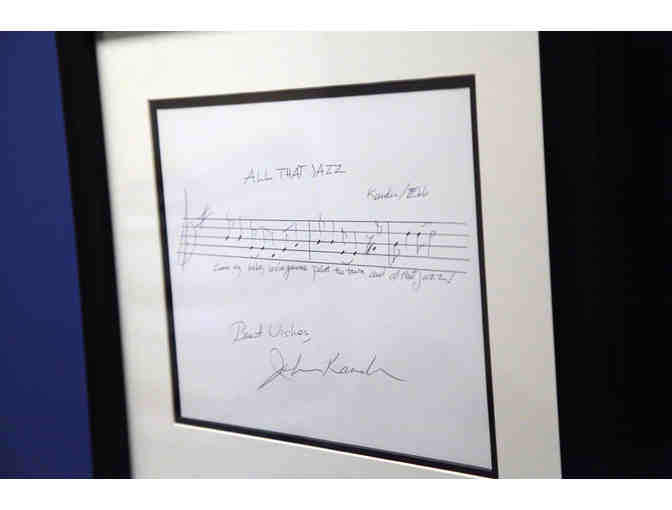 John Kander Handwritten & Autographed Music + 2 Tickets to CHICAGO on Broadway!