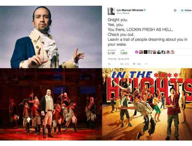 The Lin-Manuel Miranda Experience: HAMILTON tickets, signed IN THE HEIGHTS vinyl and more!