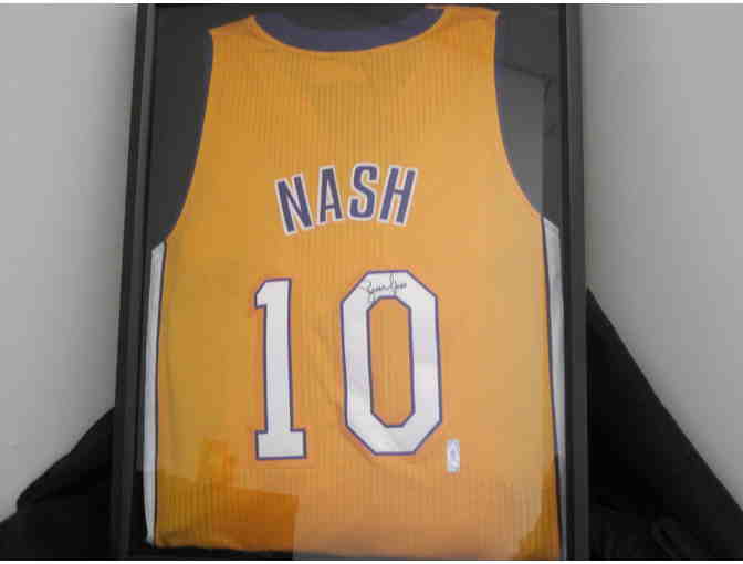 Lakers Steve Nash Jersey in a Frame