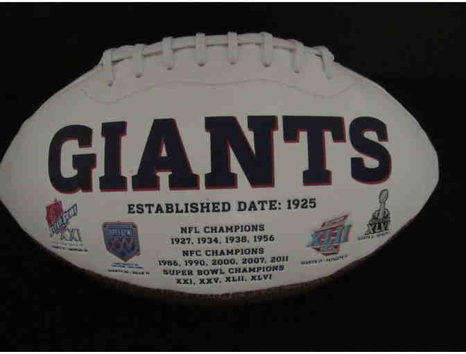 NY Giants football signed by O'Dell Beckham