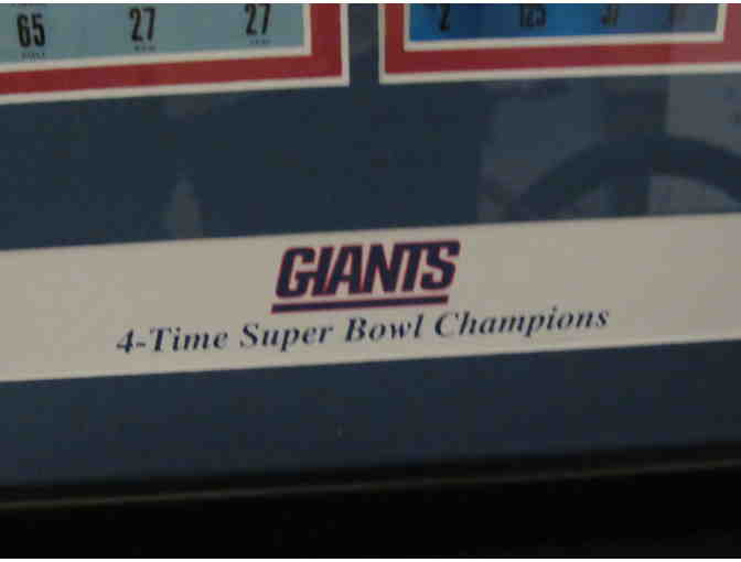 NY Giants Unsigned Super Bowl Tickets Collage with Commemorative Coin