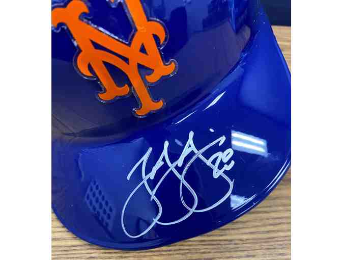 JD Davis Autographed NY Mets Helmet