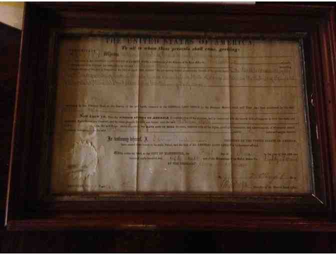 Original Land Grant Issued by President Buchanan 1858 - Photo 1