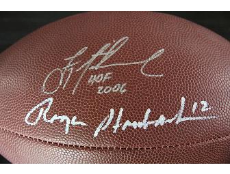 Autographed Troy Aikman Roger Staubach football!!