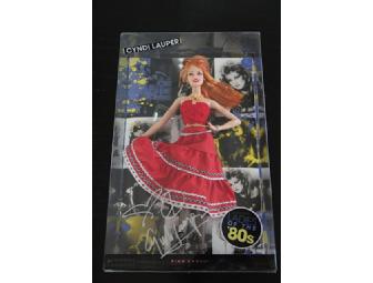 Cyndi Lauper one-of-a-kind Autographed Package - Barbie, DVD, Teddy Bear!