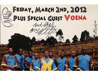 Autographed Ladysmith Black Mambazo/VOENA Uptown Theater Poster!!