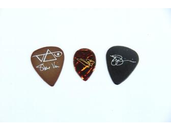 Satriani, Vai, Lukather Autographed G3 Poster Plus Autographed Picks!