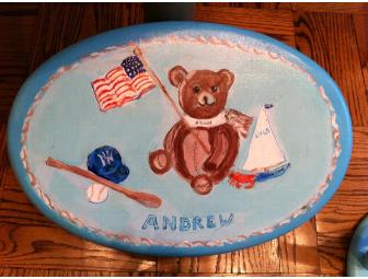 Hand painted Baby Stool by Decorative Artist, NANCY GOULD