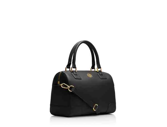 TORY BURCH Robinson Middy Satchel in Black
