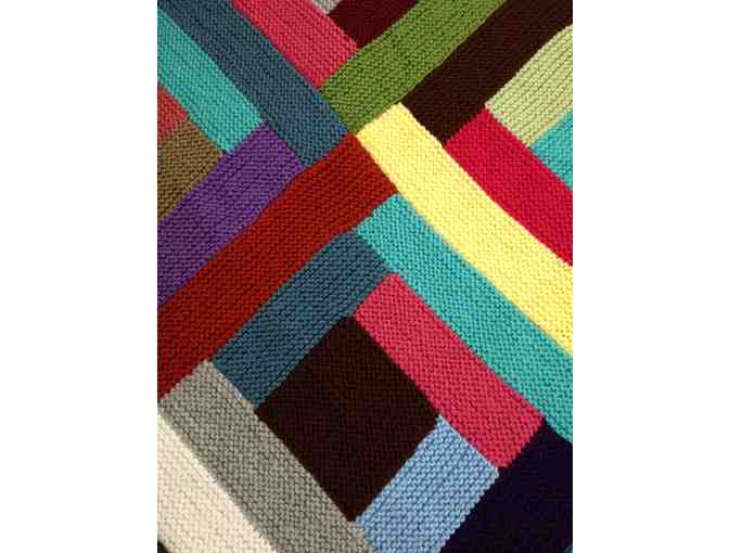 ! A gorgeous Hand Knitted Child's Blanket / Adult Throw by GERRY FRIEDMAN