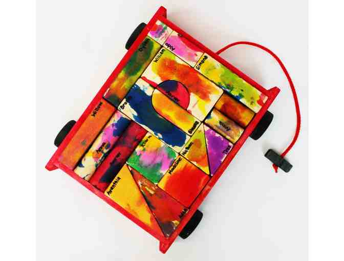 RED FINCH Wooden Blocks Wagon