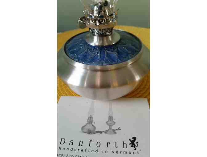 Danforth Blue Medallion Oil Lamp