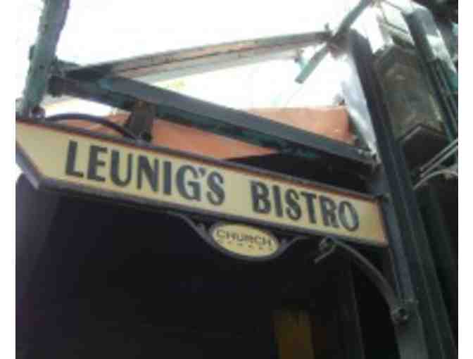 Leunig's Bistro (An Old World Cafe): Dinner for Two