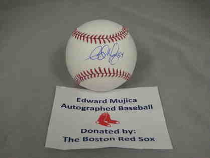Boston Red Sox: Baseball Autographed by Pitcher Edward Mujica (#54)
