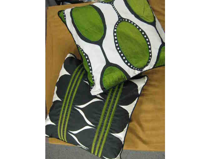 Design Matters: 2 Silk Pillows