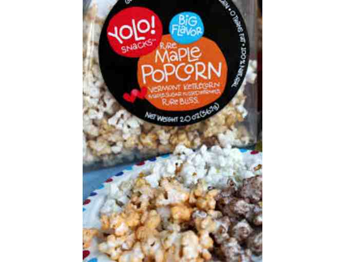 Five cases of 'Yolo! Snacks' popcorn