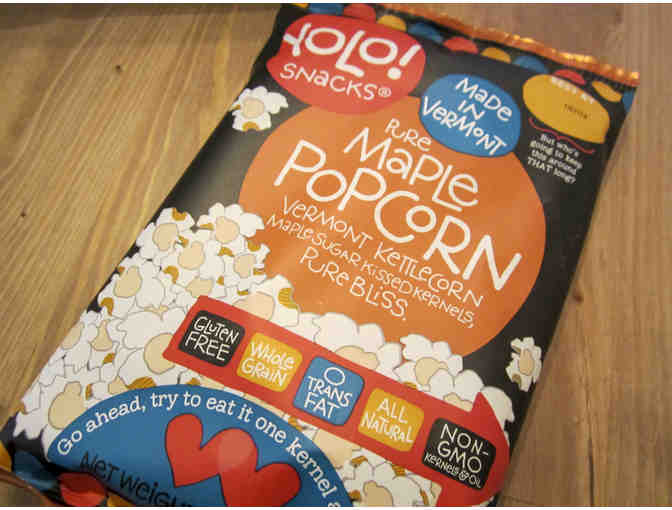 Five cases of 'Yolo! Snacks' popcorn