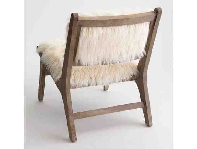 Sexy Ivory Faux Flokati Gunnar Chair