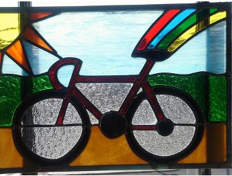 Original Bicycle Stained Glass