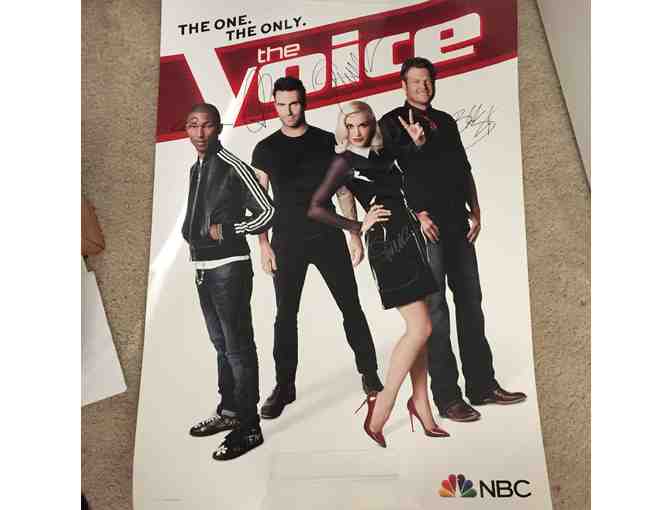 'The Voice' Poster signed by Judges