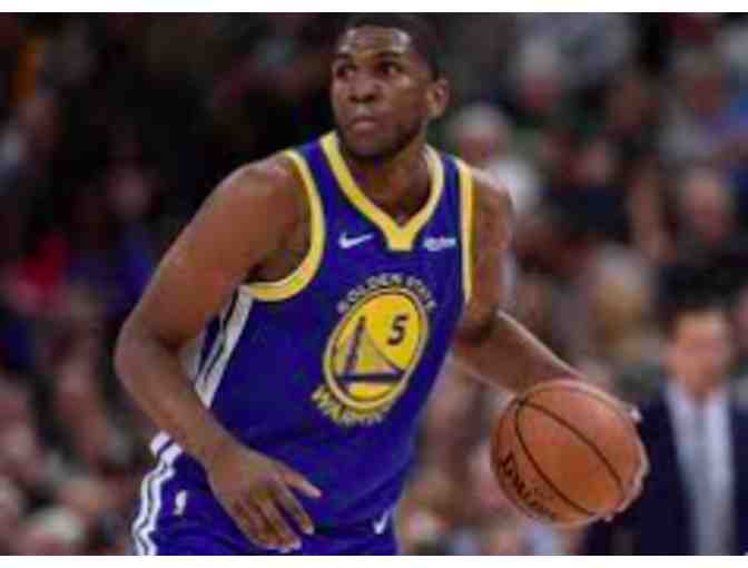 Golden State Warriors Kevon Looney Signed Autographed Blue Basketball Jersey